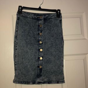 Bodycon Jean Skirt